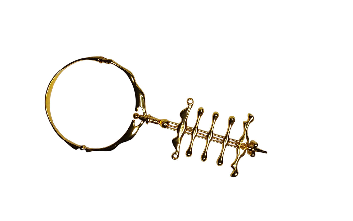 Gold Collar and Finger Restraint System – Luxury BDSM Bondage Gear