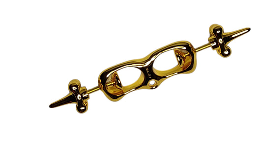 Thumb Cuffs – Progressive Screw-Style Restraints, Metal, Gold Plated