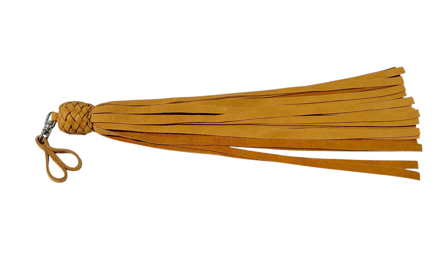Hand Made Leather Finger Floggers 45cm Long Falls, Light Weight 225Grams. Single Flogger