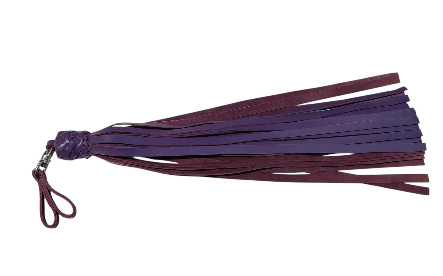 Hand Made Leather Finger Floggers 45cm Long Falls, Light Weight 225Grams. Single Flogger