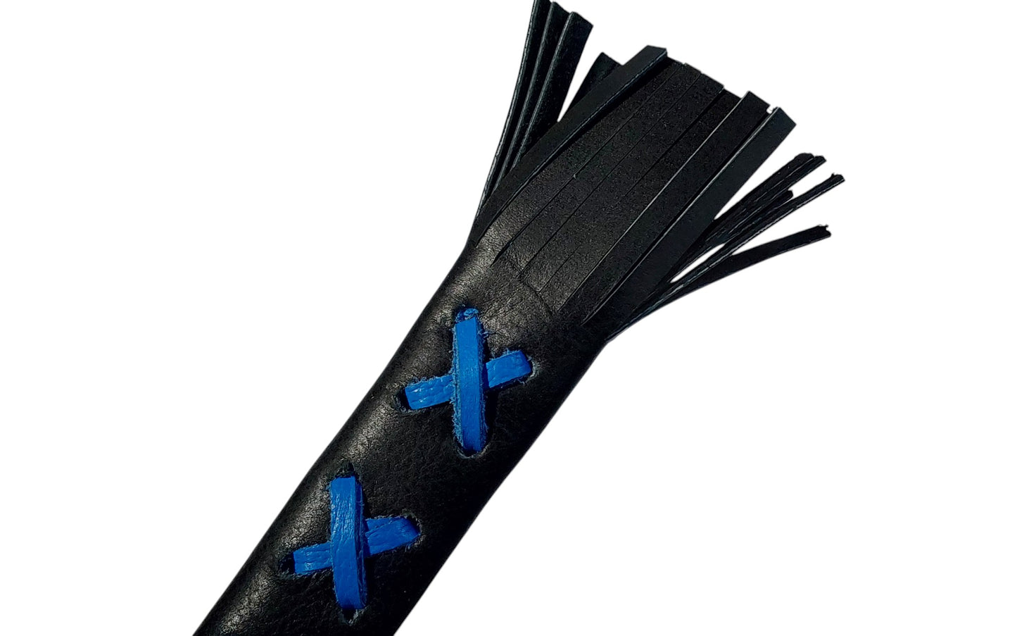 Hand Made Chain with Leather Inlay Flogger Detachable Flat Handle & Swivel BDSM Impact Toy