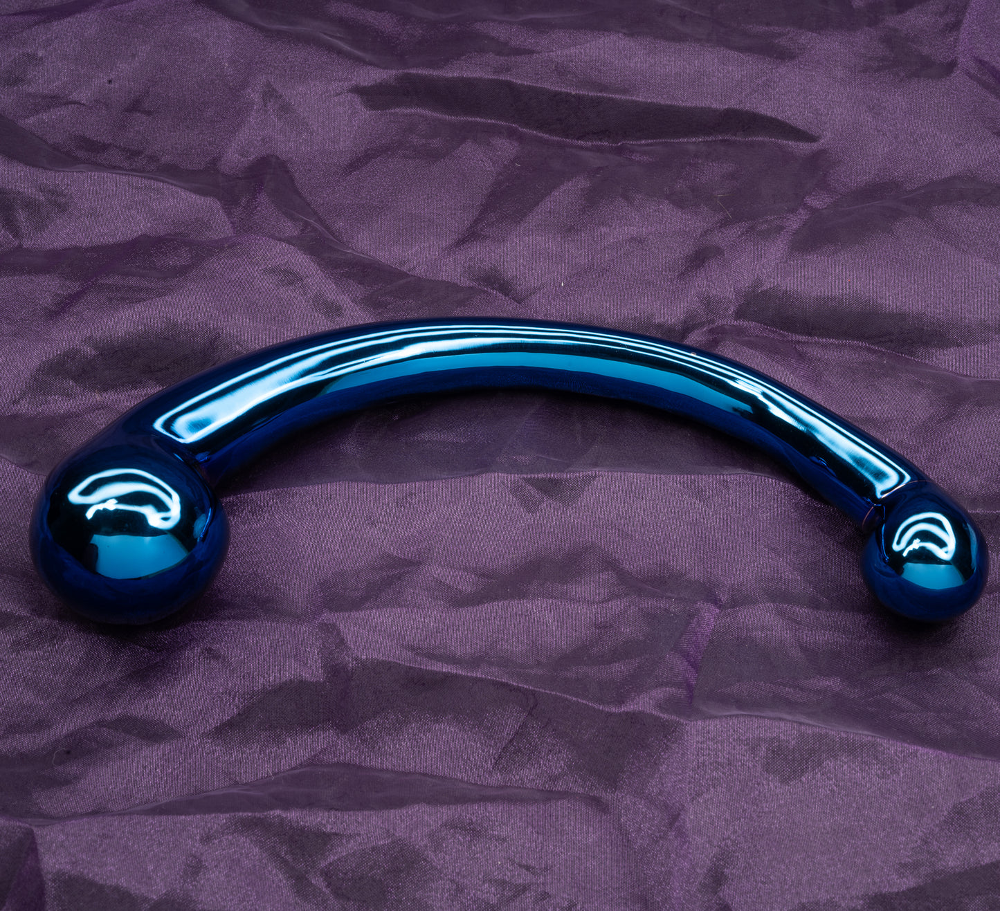 DD Grando Wand – Stainless Steel C-Shaped Dual-Ended Wand | Ergonomic Curved Massager, 20cm