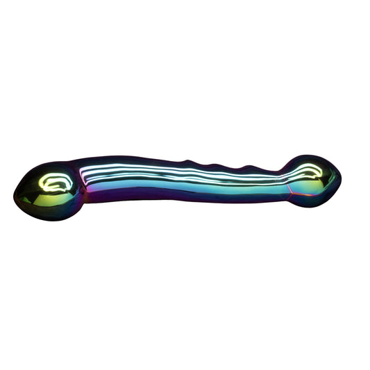 DD Grando Curve Massager Wand – Stainless Steel S-Shaped Dual Bulb Anal Vaginal Wand | Heavy 1200g Luxury Toy 26cm