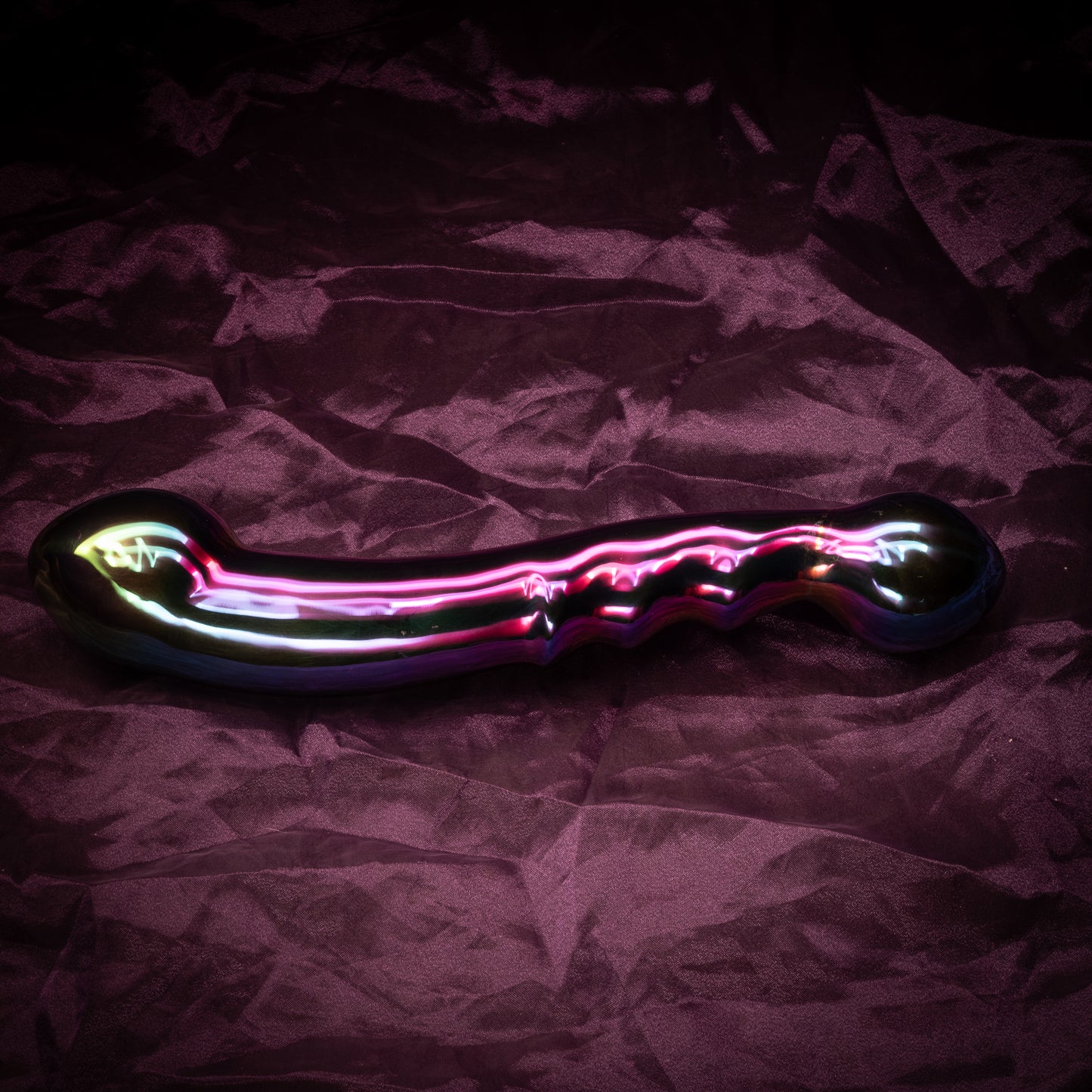 DD Grando Curve Massager Wand – Stainless Steel S-Shaped Dual Bulb Anal Vaginal Wand | Heavy 1200g Luxury Toy 26cm