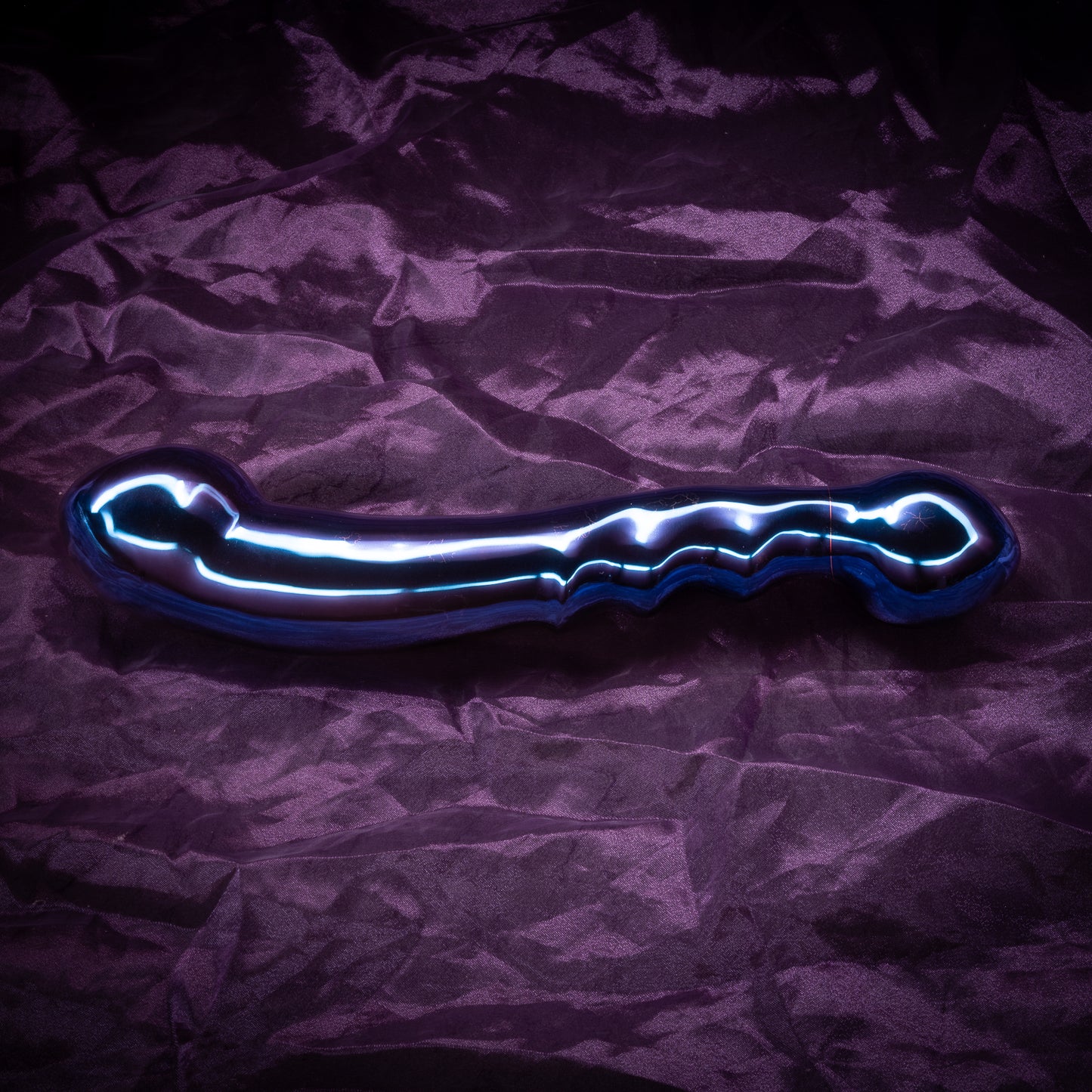 DD Grando Curve Massager Wand – Stainless Steel S-Shaped Dual Bulb Anal Vaginal Wand | Heavy 1200g Luxury Toy 26cm