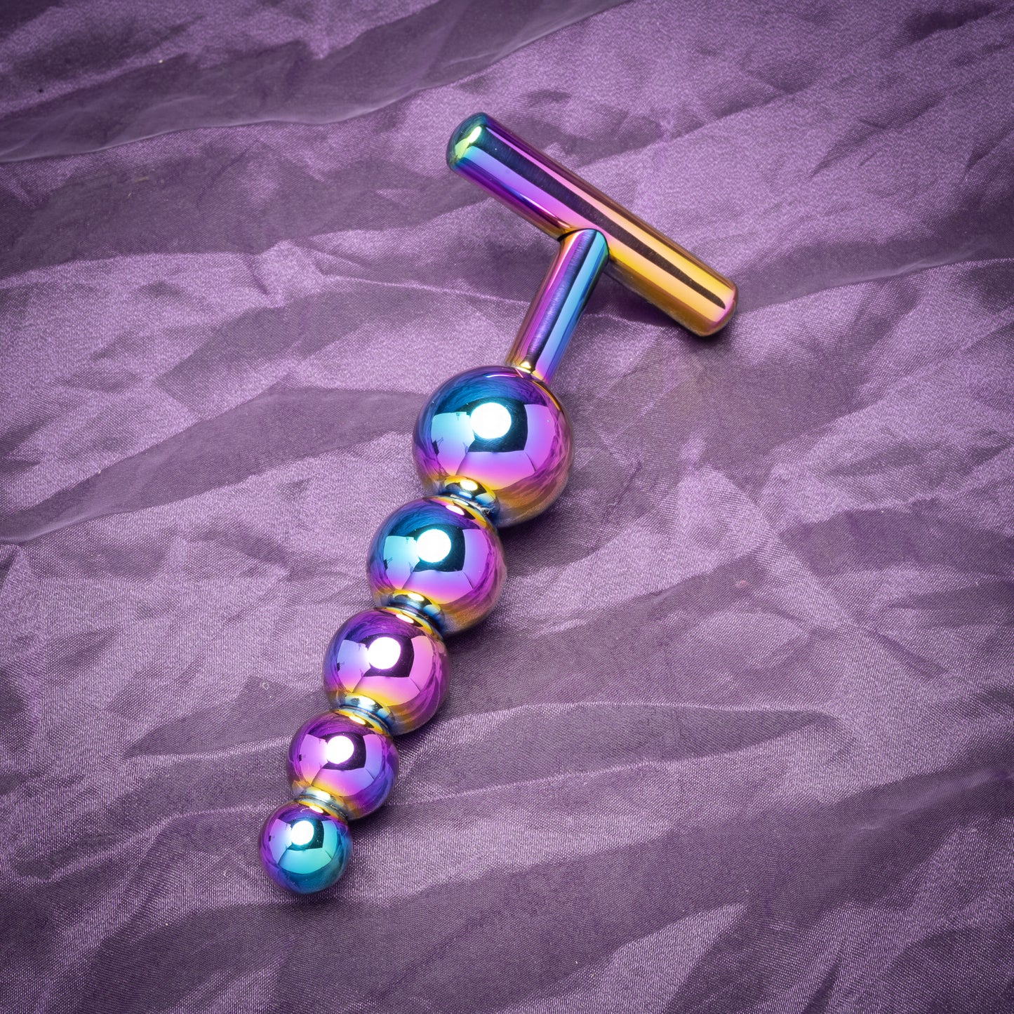 DD Beaded Stainless Steel Beaded Butt Plug | Progressive Stimulation Anal Toy, 15cm Length