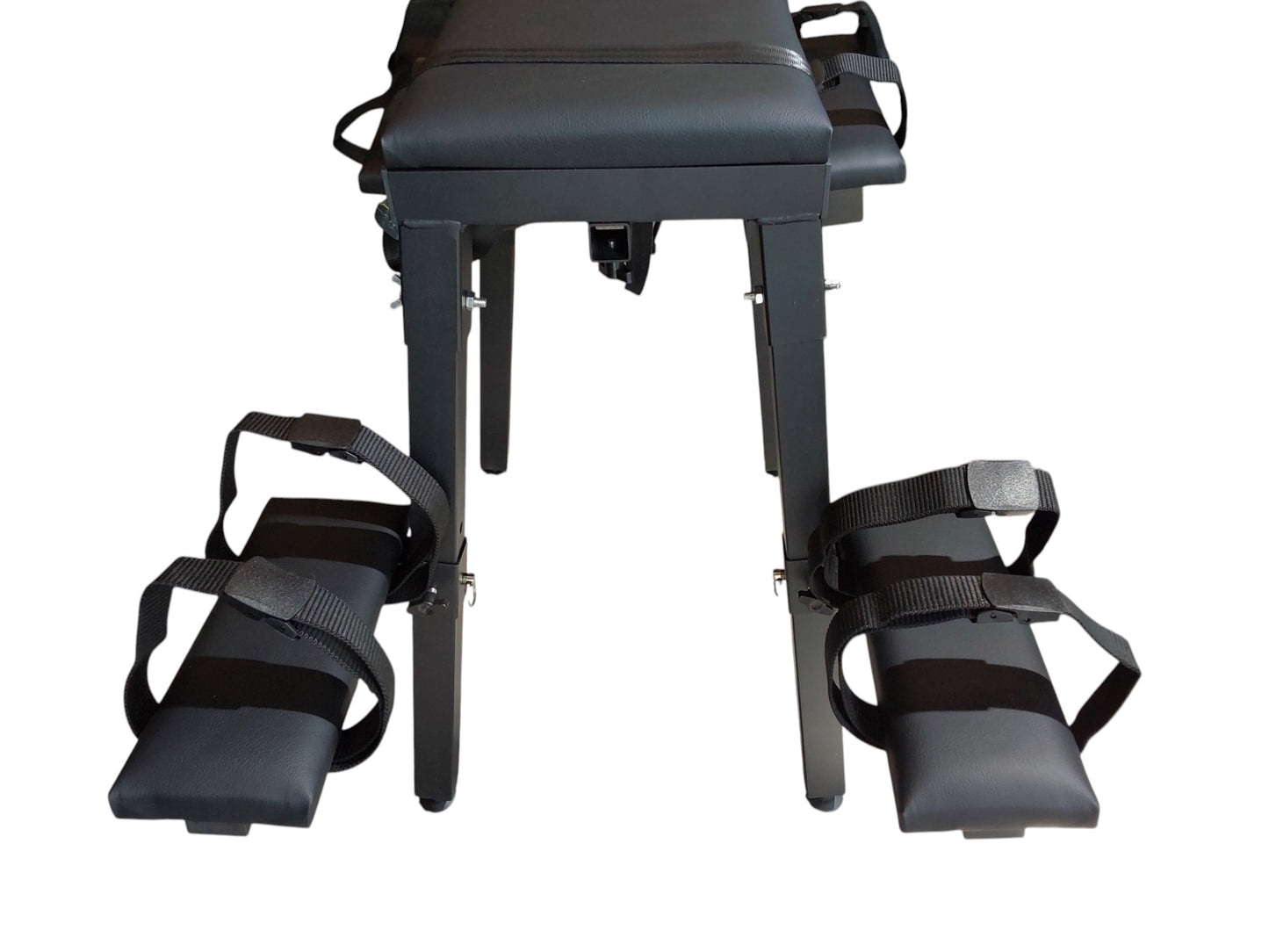 MATURE | Portable Spanking Bench with Headrest – Black Dungeon Furniture | Adjustable Bondage Bench for Restraint & Impact Play