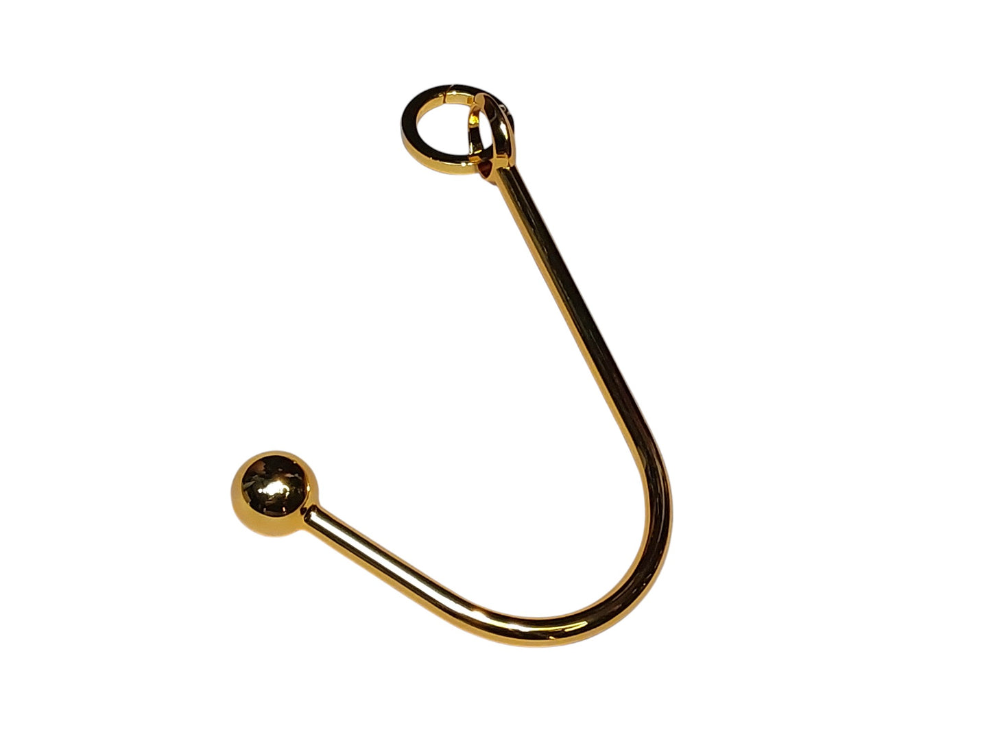 Discover the luxury Vaginal/Anal Hook. A polished Gold zinc alloy bondage tool for elegant restraint, versatile pleasure, and refined domination.