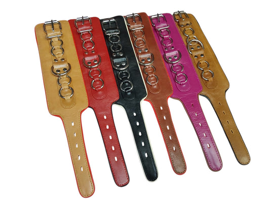 Hand-Made Leather Bondage Cuffs – Padded Wrist Restraints for BDSM & Fetish Play 2 Pieces(Set)