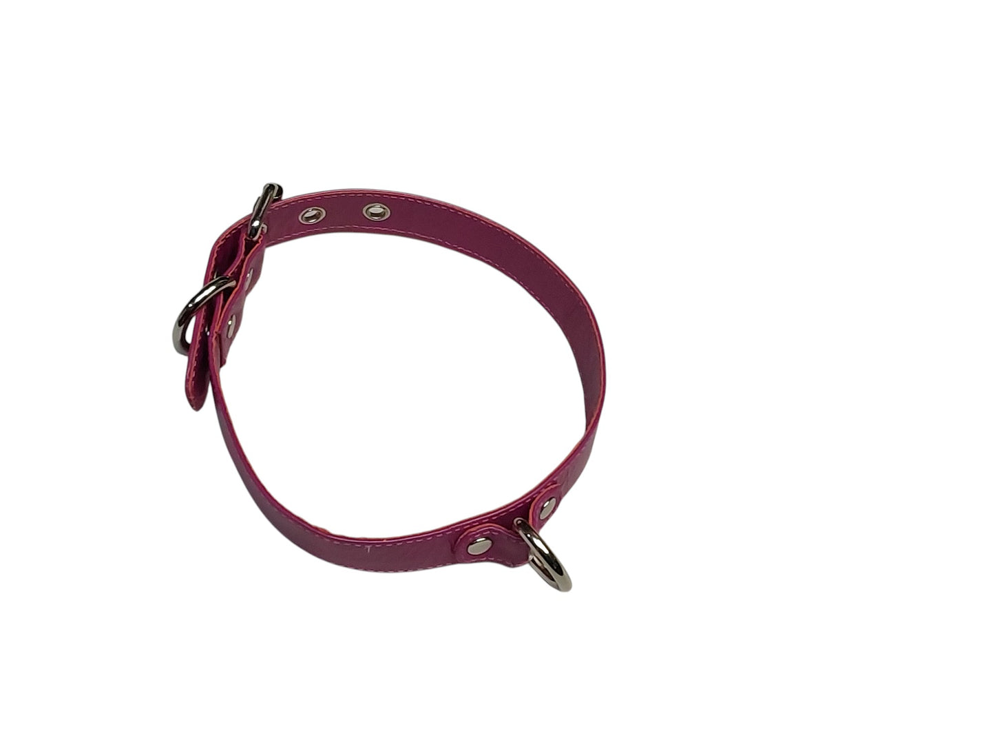 Handmade Leather BDSM/Bondage Double D-Ring Collar with Reinforced Holes