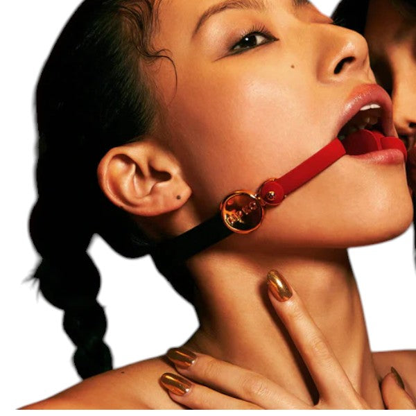 Invisible Mouth Gag | Luxury Discreet BDSM Gag in Italian Leather & Silicone
