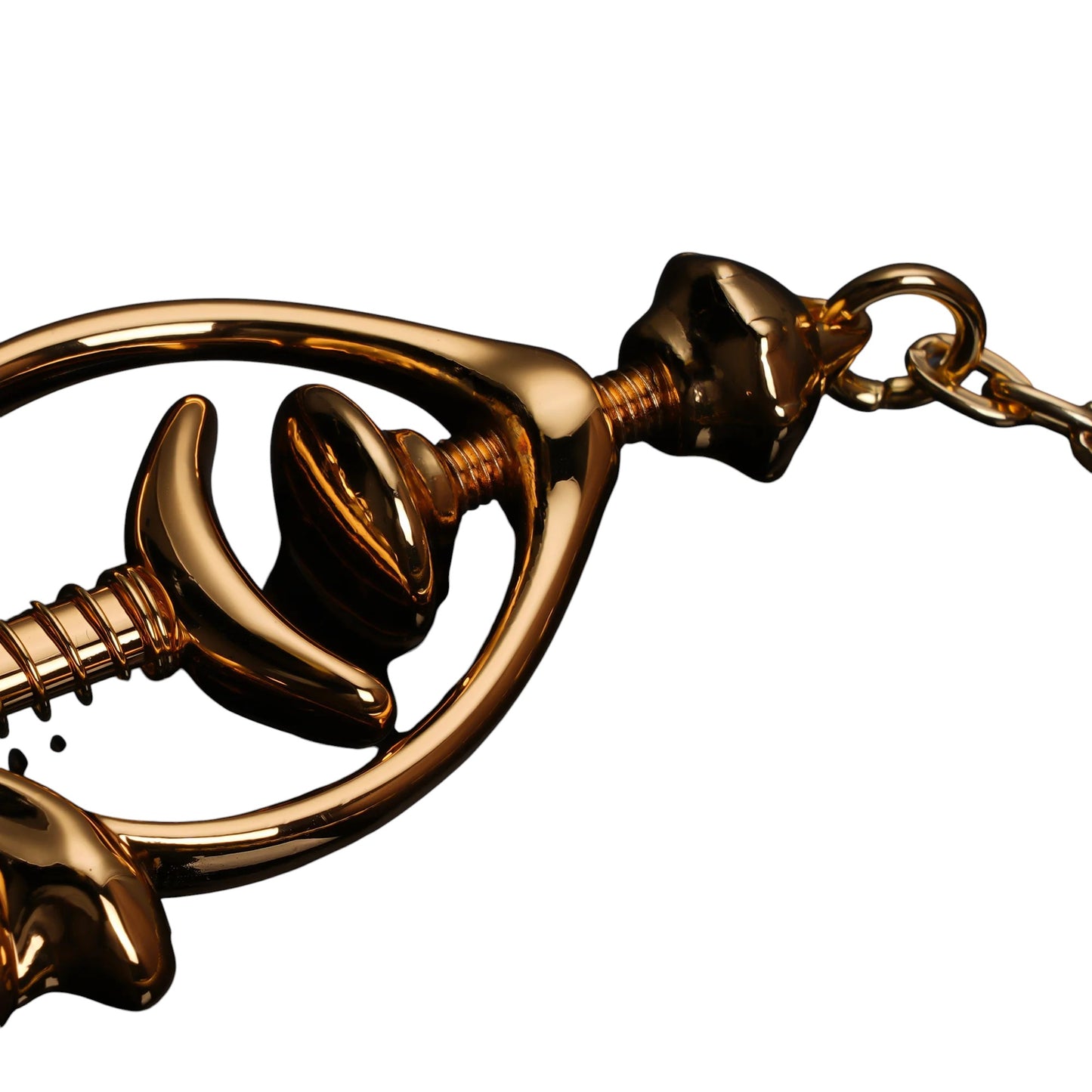 Pulling Chain Nipple Clamps - Gold Plated