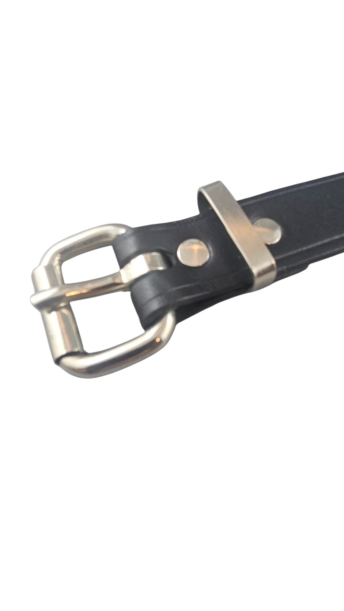 100% Leather Tongue Gag with Tongue Depressor – Adjustable BDSM Restraint Gag