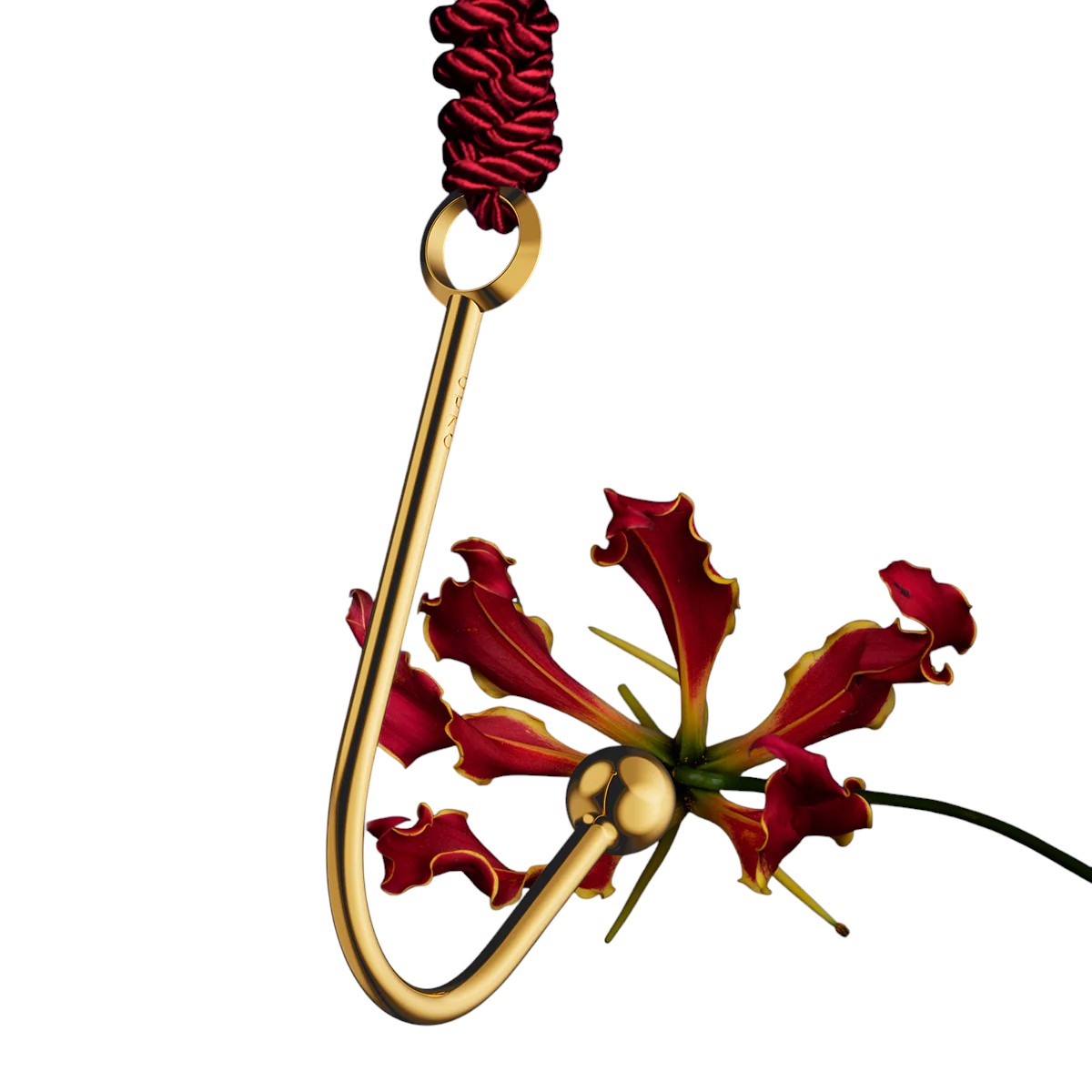 Discover the luxury Vaginal/Anal Hook. A polished Gold zinc alloy bondage tool for elegant restraint, versatile pleasure, and refined domination.