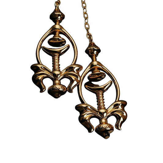 Pulling Chain Nipple Clamps - Gold Plated