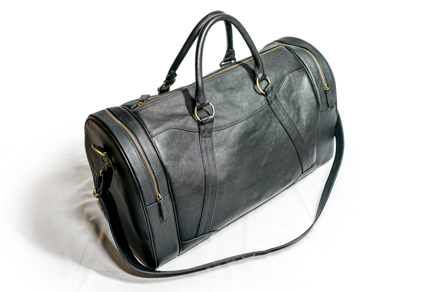 Dark Desires 100% Cow Leather, Hand Made Travel Bag, Overnight Bag, Hand Luggage Bag, Luxury