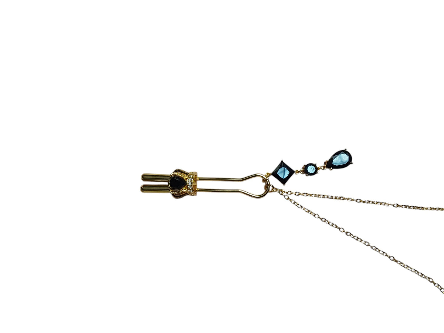 Gold Nipple Clamps with Dual Chains – Luxury BDSM Jewelry
