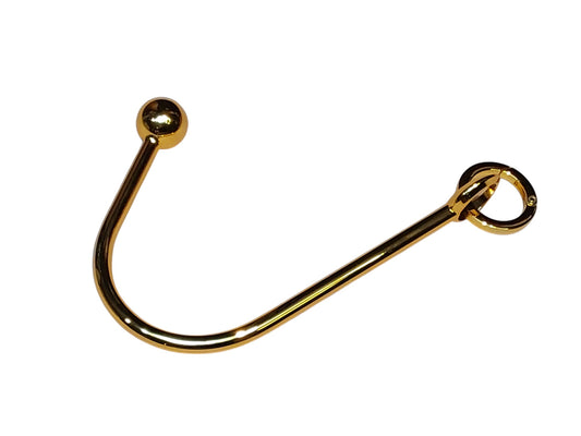 Discover the luxury Vaginal/Anal Hook. A polished Gold zinc alloy bondage tool for elegant restraint, versatile pleasure, and refined domination.