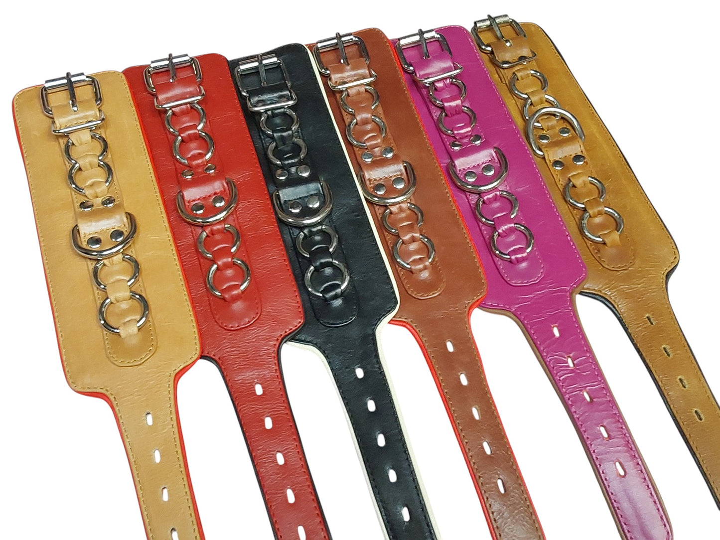 Hand-Made Leather Bondage Cuffs – Padded Wrist Restraints for BDSM & Fetish Play 2 Pieces(Set)