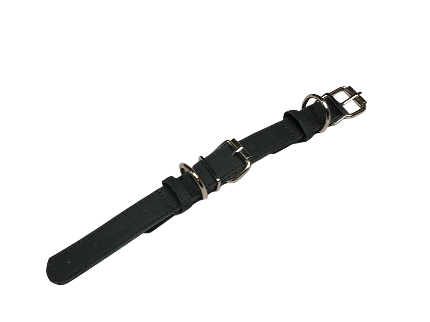 Handmade Cowhide Leather Strap Extender: Stitched Design, Chrome Buckle