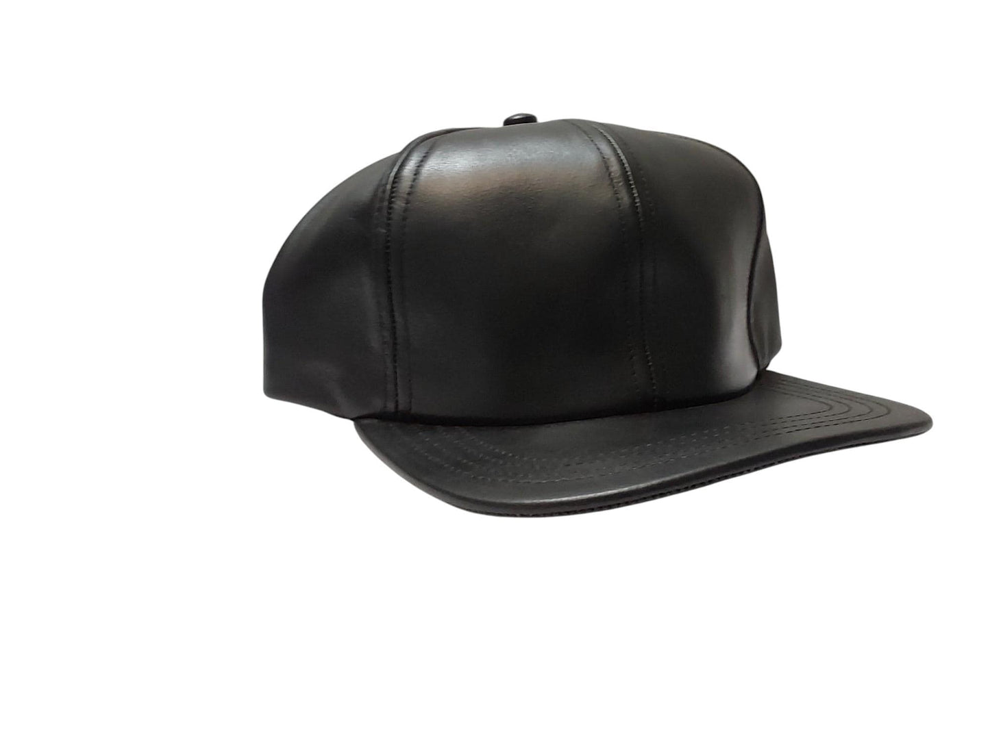 Hand Made Lamb Leather Baseball Cap: Adjustable Unisex Luxury Hat, High Crown