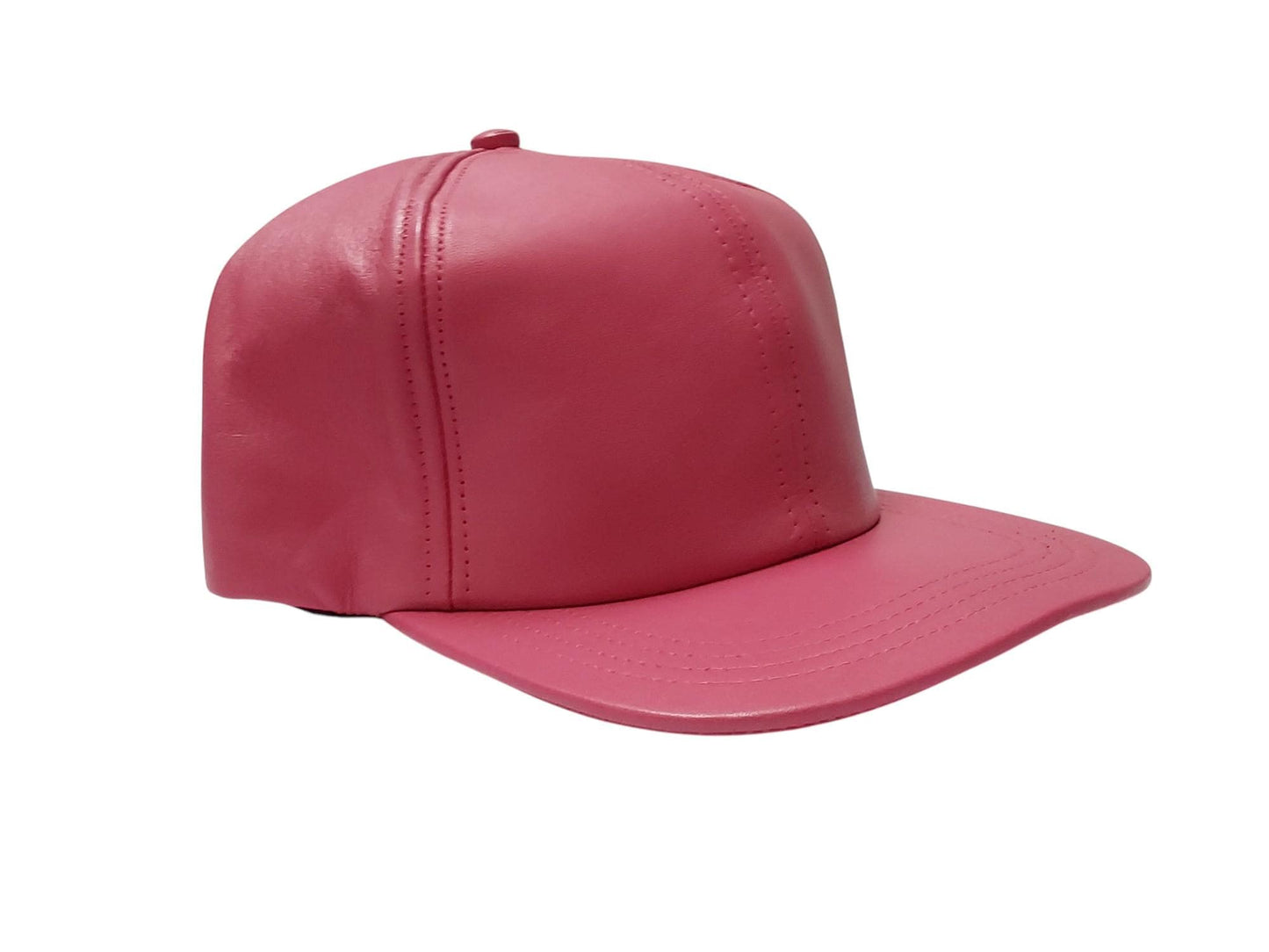 Hand Made Lamb Leather Baseball Cap: Adjustable Unisex Luxury Hat, High Crown