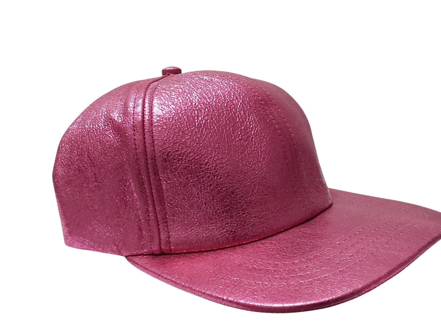 Hand Made Lamb Leather Baseball Cap: Adjustable Unisex Luxury Hat, High Crown