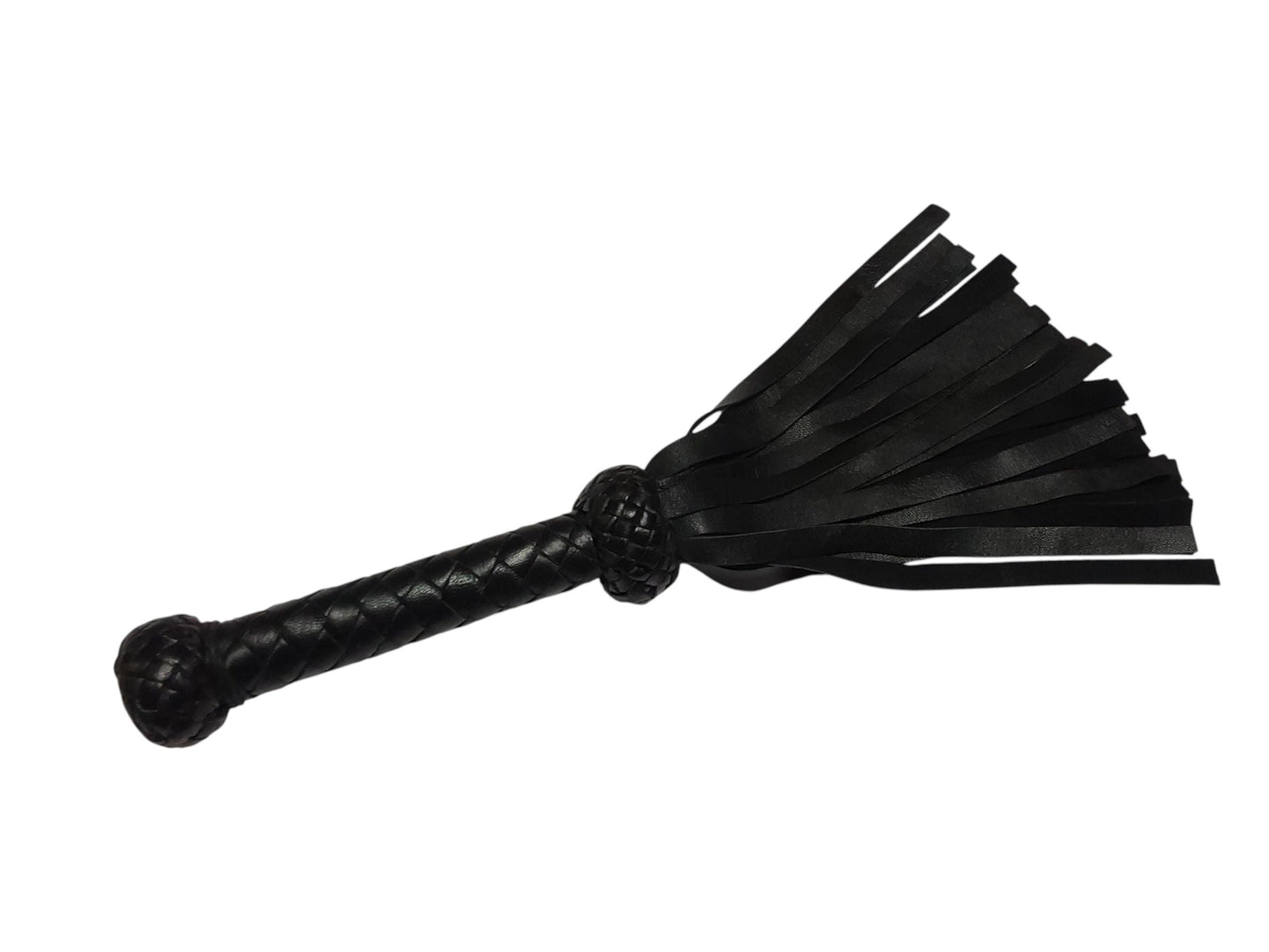 Handmade Lamb Leather Flogger – Soft 30 Falls, Short 15 cm Handle, 19 cm Length, 65 g, Assorted Colours, Luxury Feel