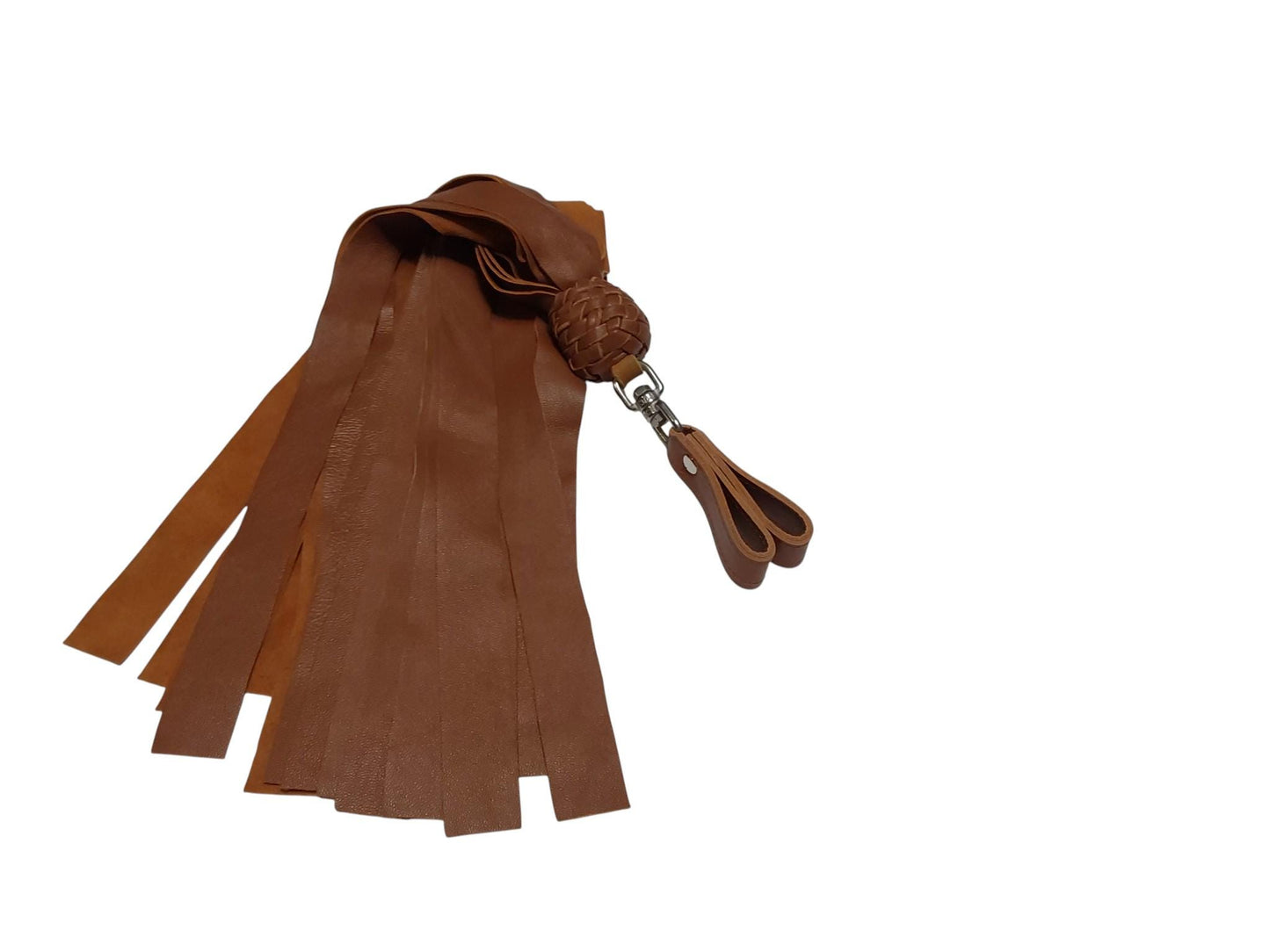 Single (1) Hand Made Lamb Leather Finger Floggers 35cm Long Falls, Light Weight 120Grams. Single Flogger, So Soft